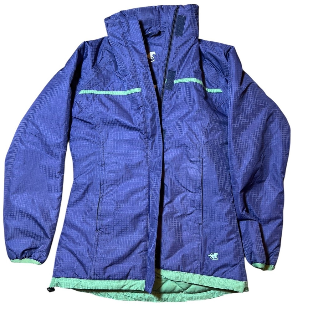Smartpak Winter Jacket Navy Green XS Quilted Lined Equestrian Riding Coat Warm
